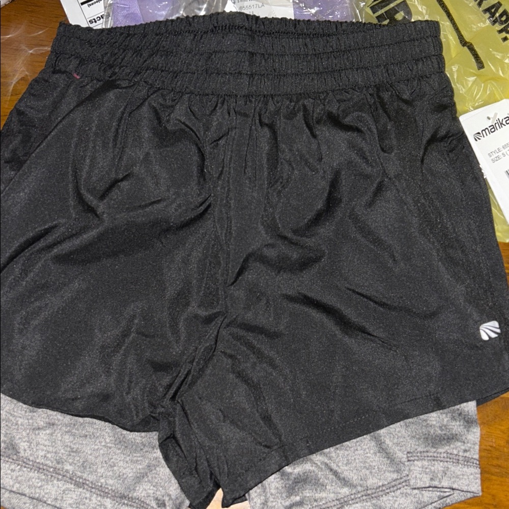 Black And Gray Block Shorts 🩳